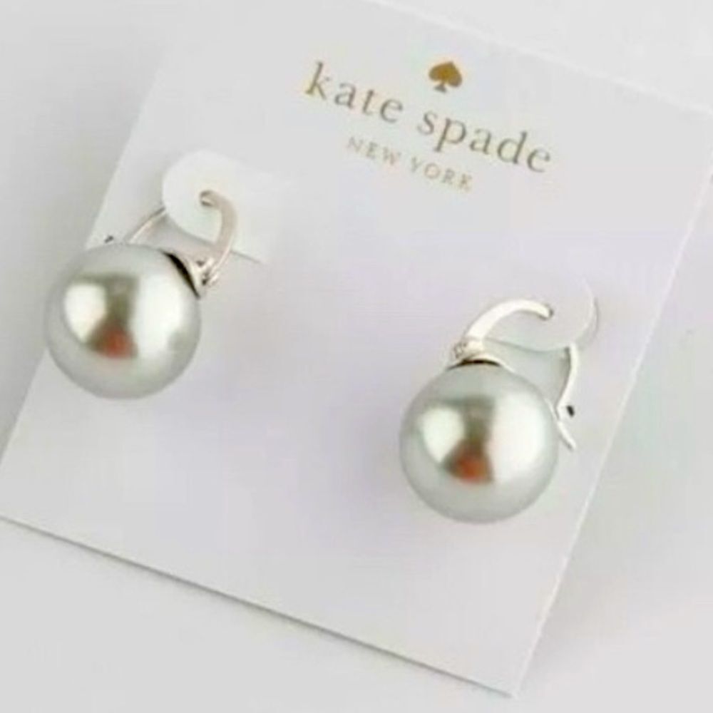 Kate Spade Silver Pearl Earrings
